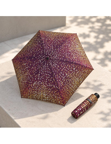 Fiber Havanna Twinkle berry | Dámský skládací deštník | Doppler CZ