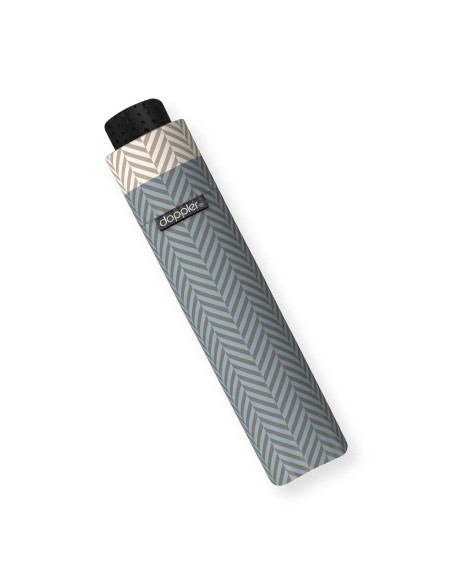 Fiber Havanna Chevron Blue| Dámský skládací deštník | Doppler CZ
