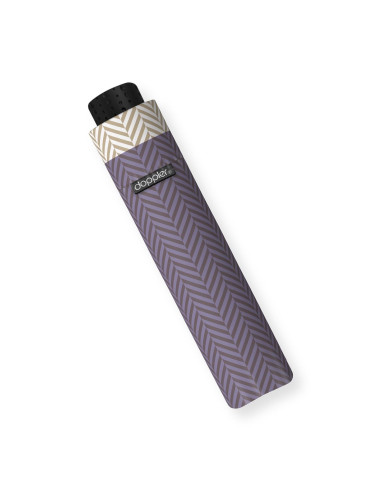 Fiber Havanna Chevron Lilac| Dámský skládací deštník | Doppler CZ