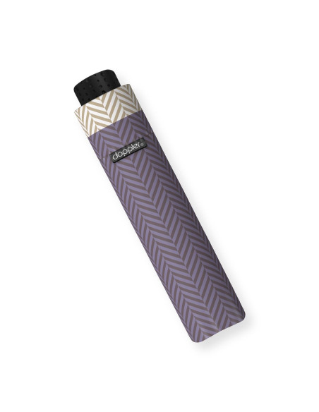 Fiber Havanna Chevron Lilac| Dámský skládací deštník | Doppler CZ