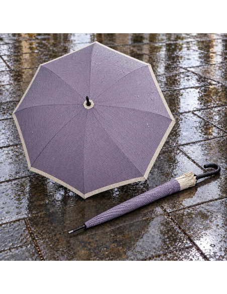 Fiber Flex Automatic Long Chevron Lilac| Dámský holový deštník | Doppler CZ