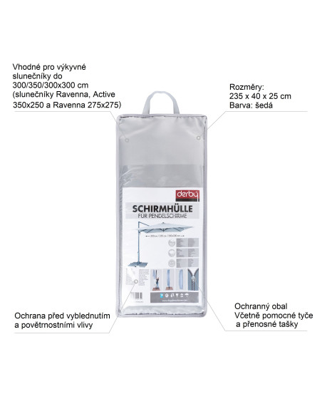 Ochranný obal na slunečníky do 350 cm a 300x300 cm | Doppler
