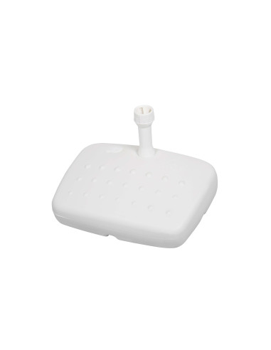 Stojan pro balkónové slunečníky 17 l - PVC bílý | DOPPLER CZ