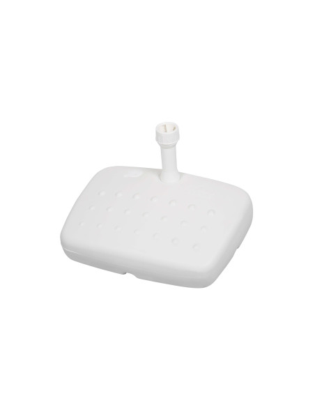 Stojan pro balkónové slunečníky 17 l - PVC bílý | DOPPLER CZ