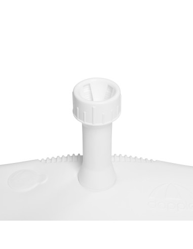 Stojan pro balkónové slunečníky 17 l - PVC bílý | DOPPLER CZ