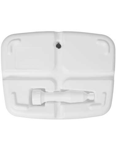 Stojan pro balkónové slunečníky 17 l - PVC bílý | DOPPLER CZ