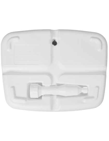 Stojan pro balkónové slunečníky 17 l - PVC bílý | DOPPLER CZ