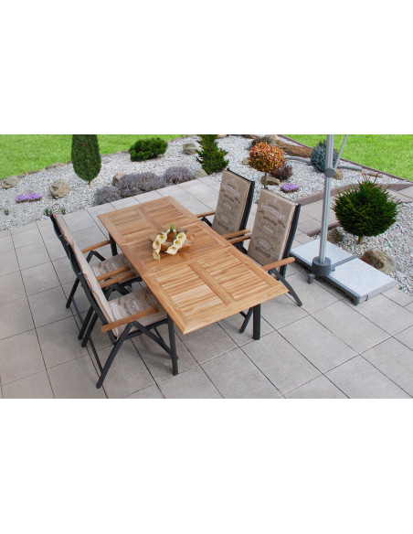 CONCEPT TEAK | Zahradní polohovací křeslo FSC® | DOPPLER CZ