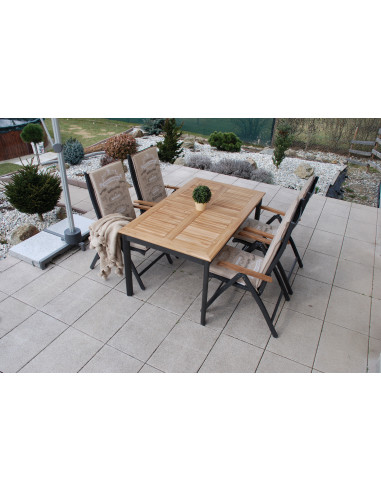 CONCEPT TEAK | Zahradní polohovací křeslo FSC® | DOPPLER CZ