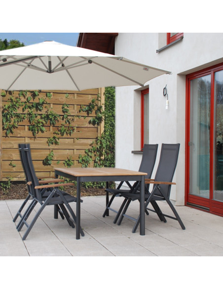 CONCEPT TEAK | Zahradní polohovací křeslo FSC® | DOPPLER CZ