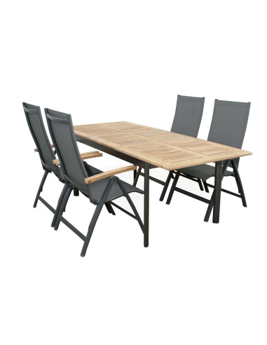 CONCEPT - rozkládací stůl s teakovou deskou FSC® | Doppler