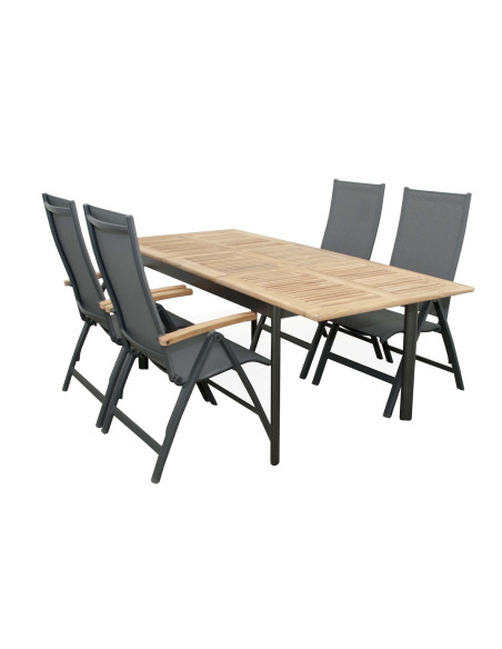 CONCEPT - rozkládací stůl s teakovou deskou FSC® | Doppler