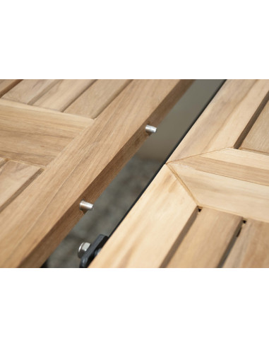 CONCEPT - rozkládací stůl s teakovou deskou FSC® | Doppler