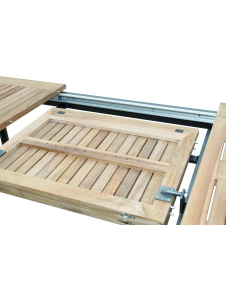 CONCEPT - rozkládací stůl s teakovou deskou FSC® | Doppler