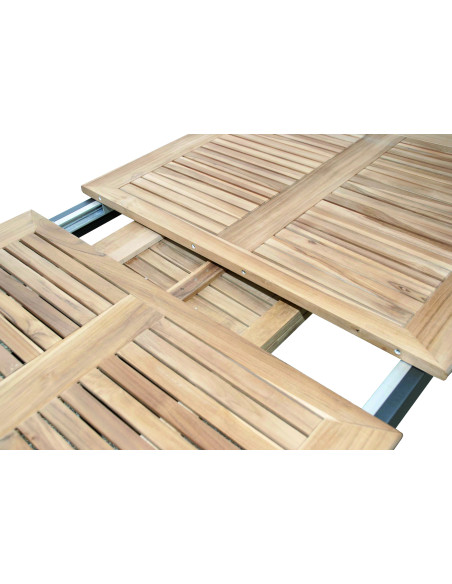 CONCEPT - rozkládací stůl s teakovou deskou FSC® | Doppler