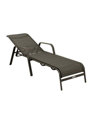 PESARO lehátko antracit káro | Kovová lehátka | Doppler