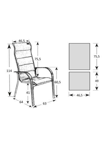 MIAMI | Zahradní křeslo hliníkové stohovatelné | DOPPLER