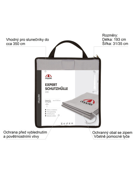 Expert - ochranný obal na slunečníky do 3,5 m | DOPPLER CZ