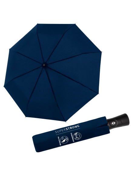 Fiber SUPERSTRONG - plně automatický pánský deštník tmavomodrý