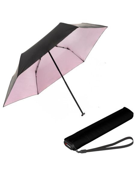 Knirps US050 BLACK WITH ROSE| skládací deštník | DOPPLER