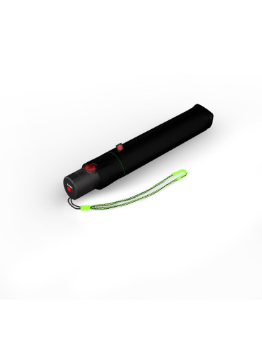 KNIRPS U200 Neon black | Plně automatický deštník | Doppler
