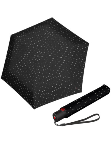KNIRPS U200 Rain Black | Plně automatický deštník | Doppler