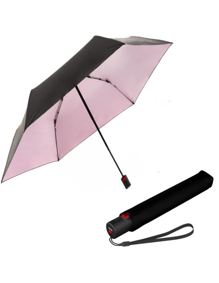KNIRPS Black with rose | Plně automatický deštník | Doppler CZ