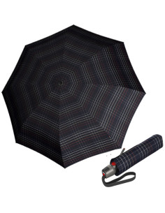 KNIRPS T200 Check black | Plně automatický deštník | Doppler