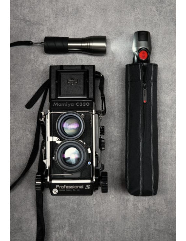 KNIRPS T200 Check black | Plně automatický deštník | Doppler