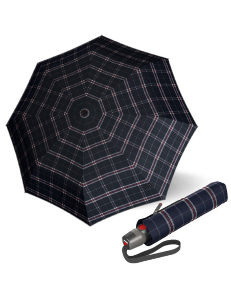 Knirps T200 Check navy | plno automatický deštník | Doppler CZ