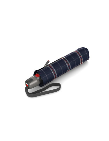 Knirps T200 Check navy | plno automatický deštník | Doppler CZ