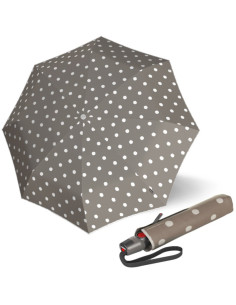 Knirps T200 Dot art taupe | plno automatický deštník | Doppler