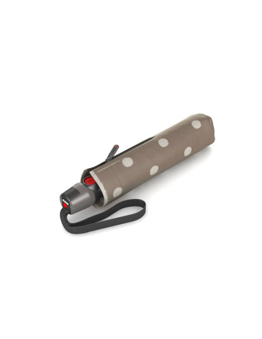 Knirps T200 Dot art taupe | plno automatický deštník | Doppler