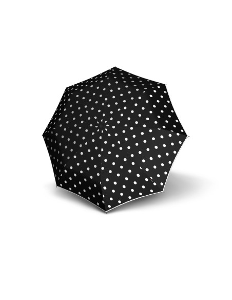 Knirps Dot art black | Holový vystřelovací deštník | Doppler