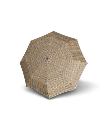 Knirps T.760 Check beige | Holový vystřelovací deštník | Doppler