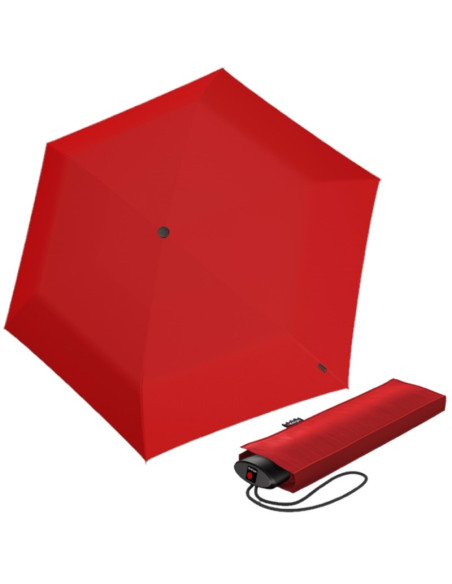 Knirps AS.050 Slim small red | plochý deštník | Doppler CZ