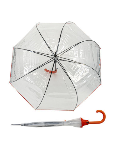 Hit Long Automatik Transparent Dámský deštník | Doppler CZ