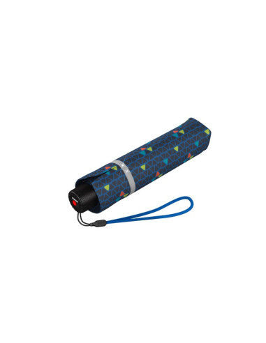 Knirps Rookie Triple Blue Reflective |  lehký skládací deštník | Doppler