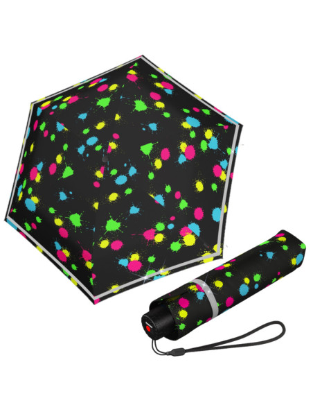 Knirps Rookie Bubble Pust Reflective |  lehký skládací deštník | Doppler