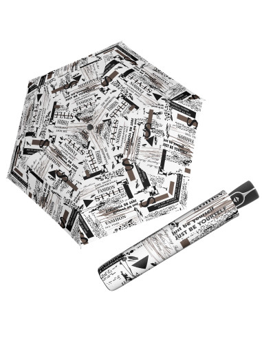 Fiber Magic Scribble White | Dámský skládací deštník | Doppler