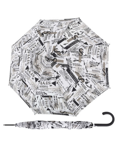 Fiber Flex AC Scribble White | Dámský skládací deštník | Doppler CZ