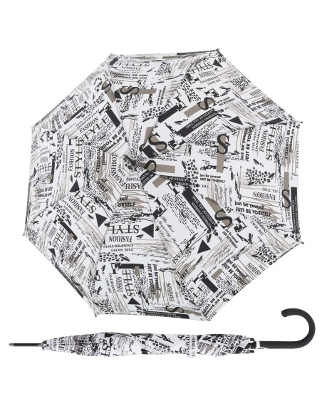 Fiber Flex AC Scribble White | Dámský skládací deštník | Doppler CZ