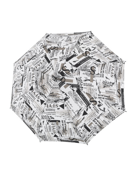 Fiber Flex AC Scribble White | Dámský skládací deštník | Doppler CZ