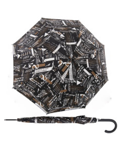 Fiber Flex AC Scribble Black | Dámský skládací deštník | Doppler CZ
