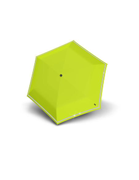 Knirps Lime Reflective |  lehký skládací deštník | Doppler