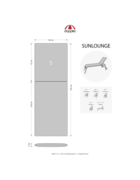 Polsty a sedáky na zahradní lehátka | Nature 3193 | DOPPLER CZ