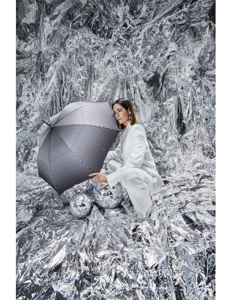 Fiber Flex AC Black&White | Dámský deštník | Doppler CZ