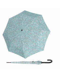 Knirps A.760 stick automatic cubes ice | Holový vystřelovací deštník | Doppler