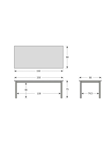 CONCEPT - zahradní stůl s teakovou deskou | DOPPLER CZ