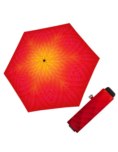 Carbonsteel Mini Slim Fusion red/yellow | Dámský deštník | Doppler CZ